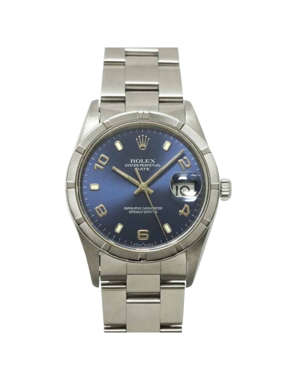 Rolex Oyster Perpetual Date Watch Blue Automatic